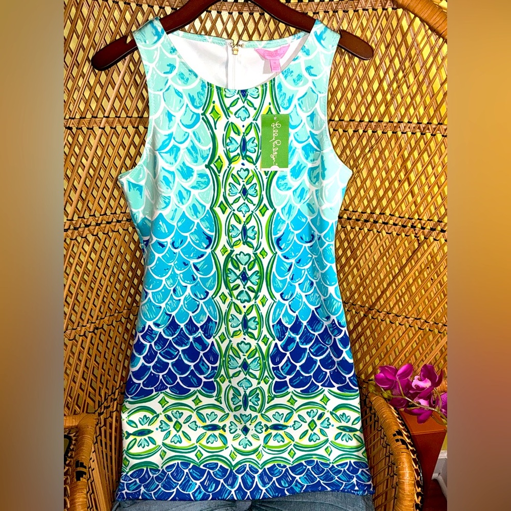 Lilly Pulitzer NWT Perla Dress 🧜♀️ Scale Back Size M 🦄 - Picture 5 of 11